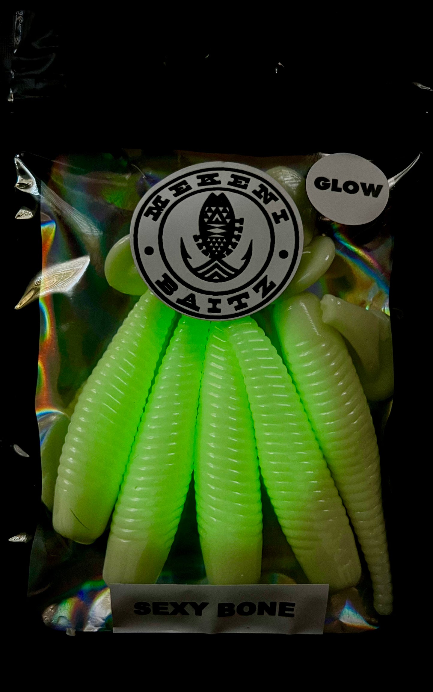 MEKENI'S SEXYBONE GLOW SWIMBAIT Various Sizes and styles Please specify when ordering.