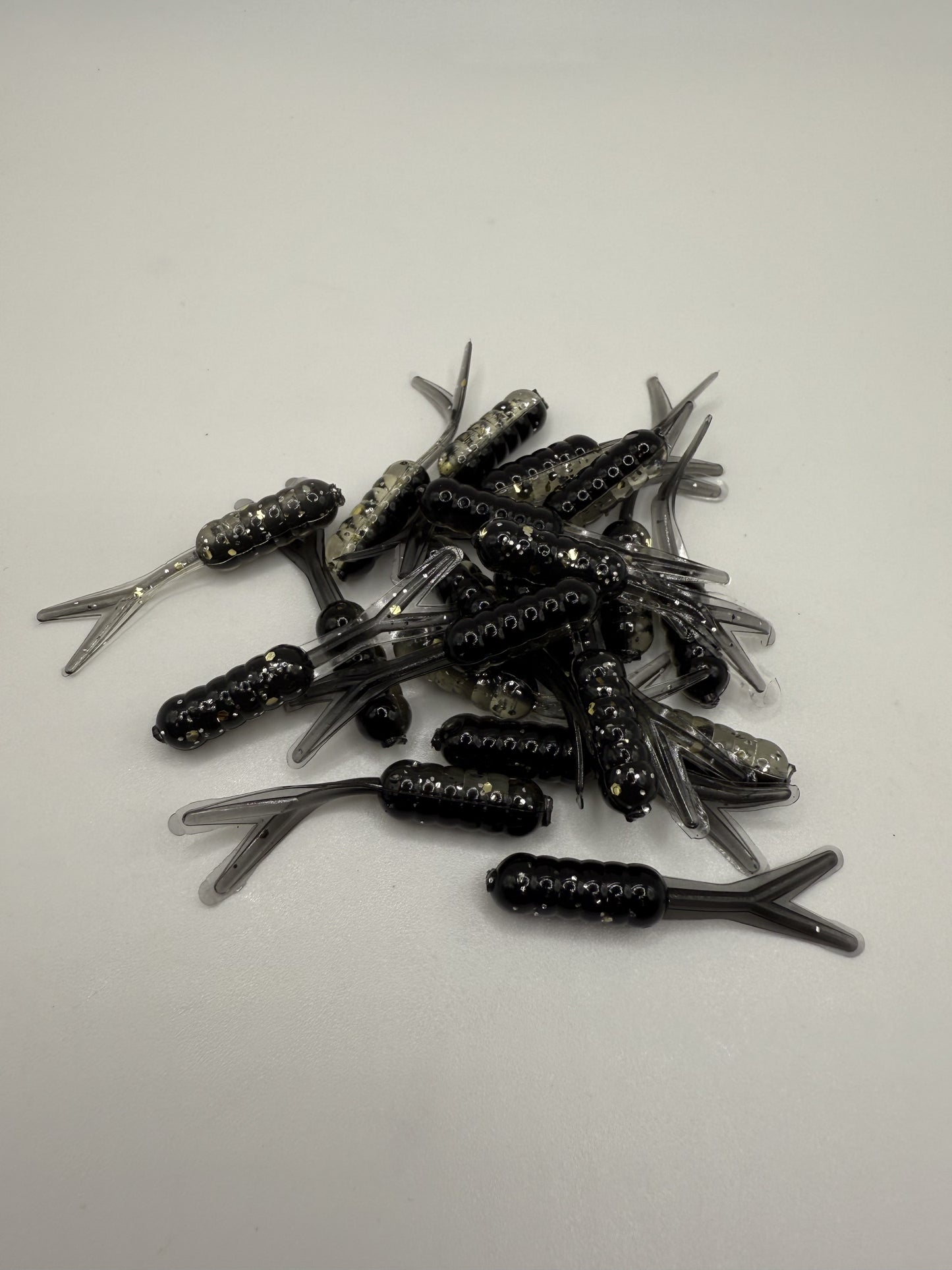 1.5" Split Tail ribbed Grub 20ct Pack