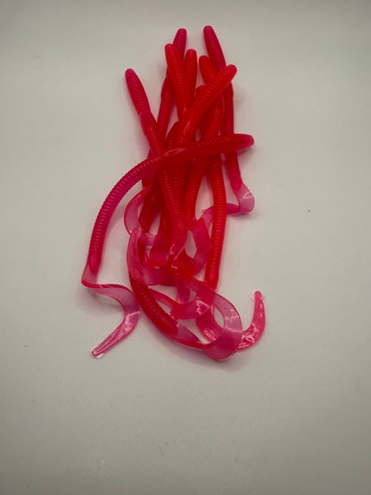 MEKENI'S STRIPER HALI WORM TAILS 10CT $5.99 Please Choose Options